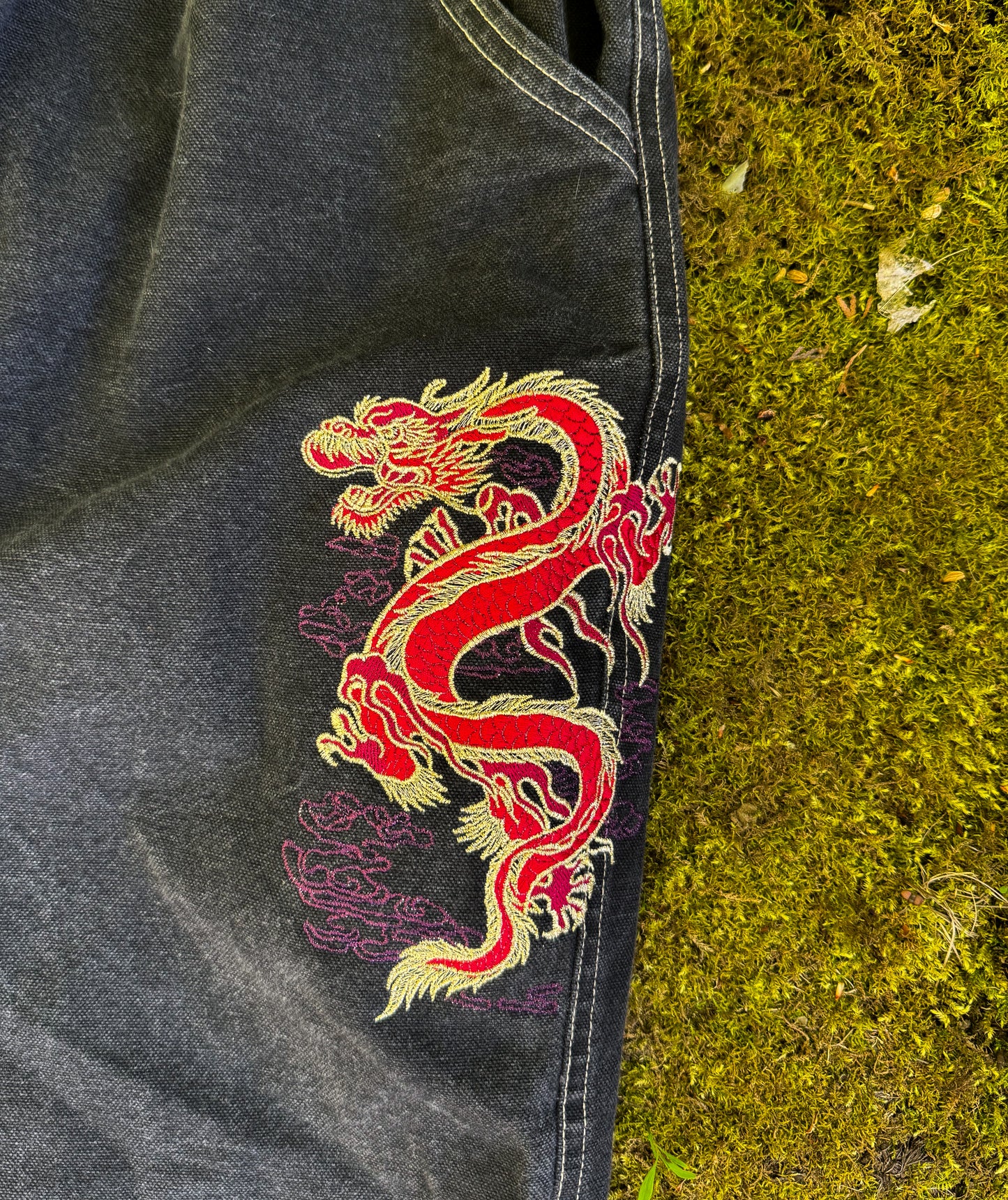 Upcycled Dragon Pants (XL)