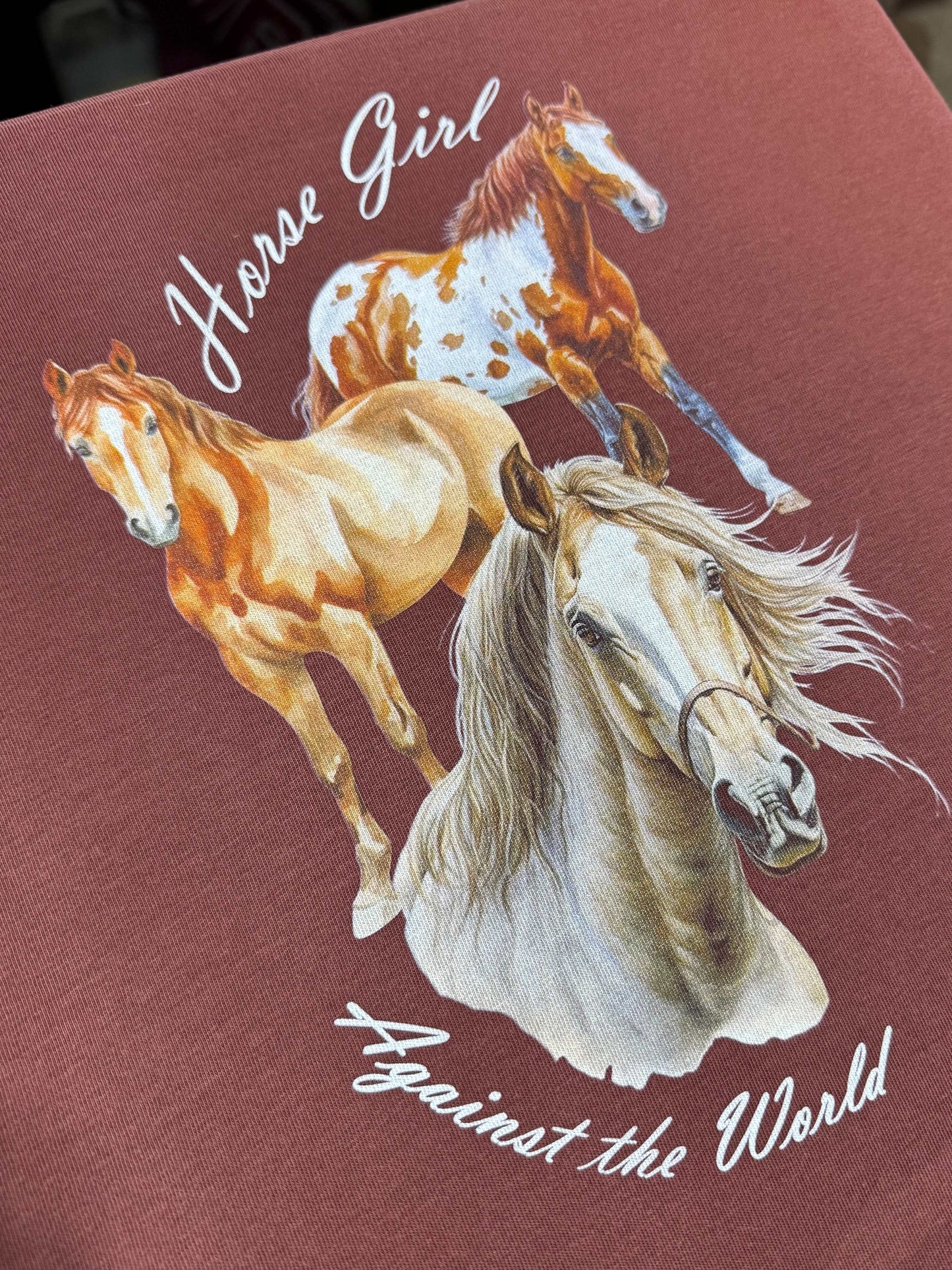 Horse Girl Against The World Tee