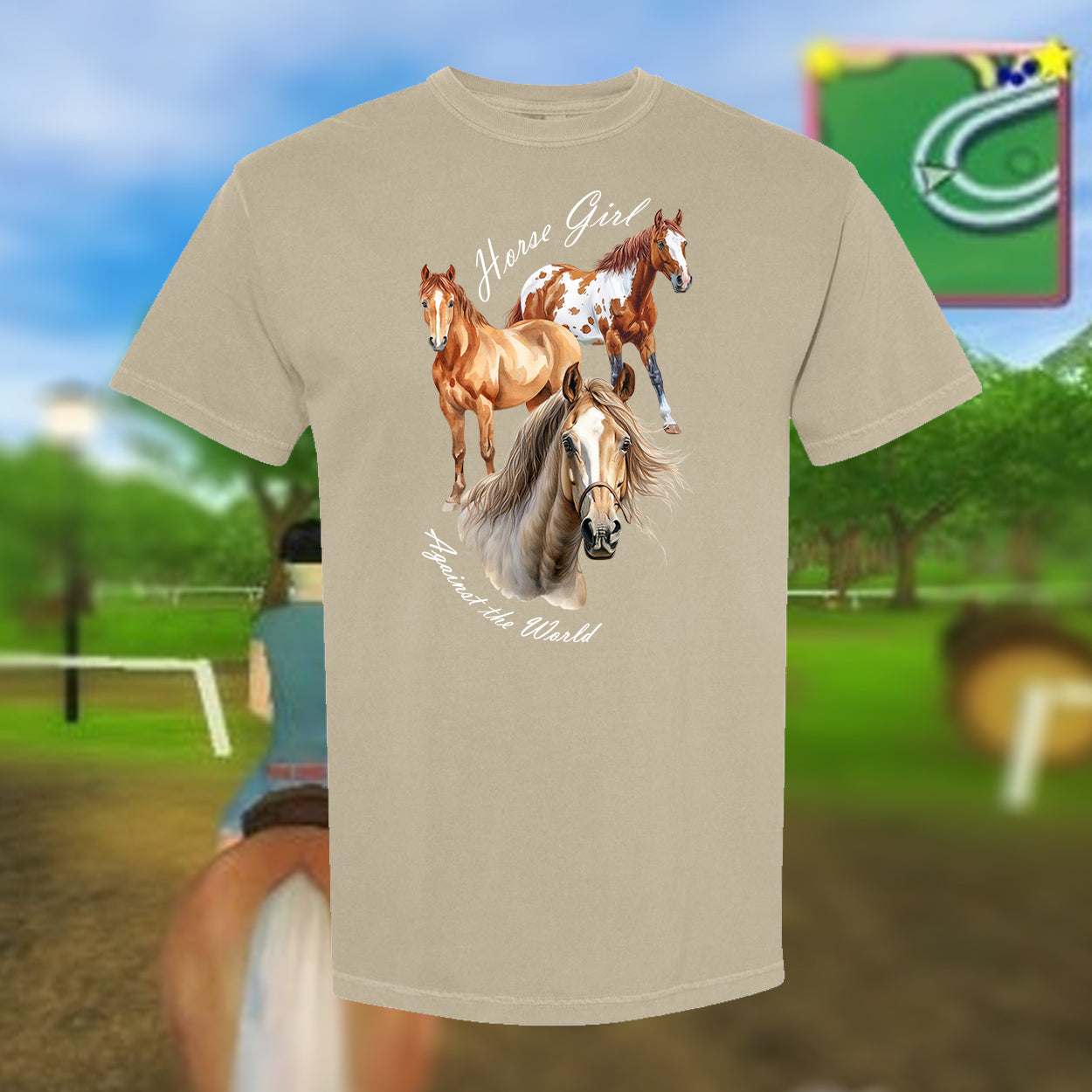 Horse Girl Against The World Tee
