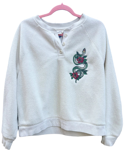 Upcycled Snake Fleece (M)