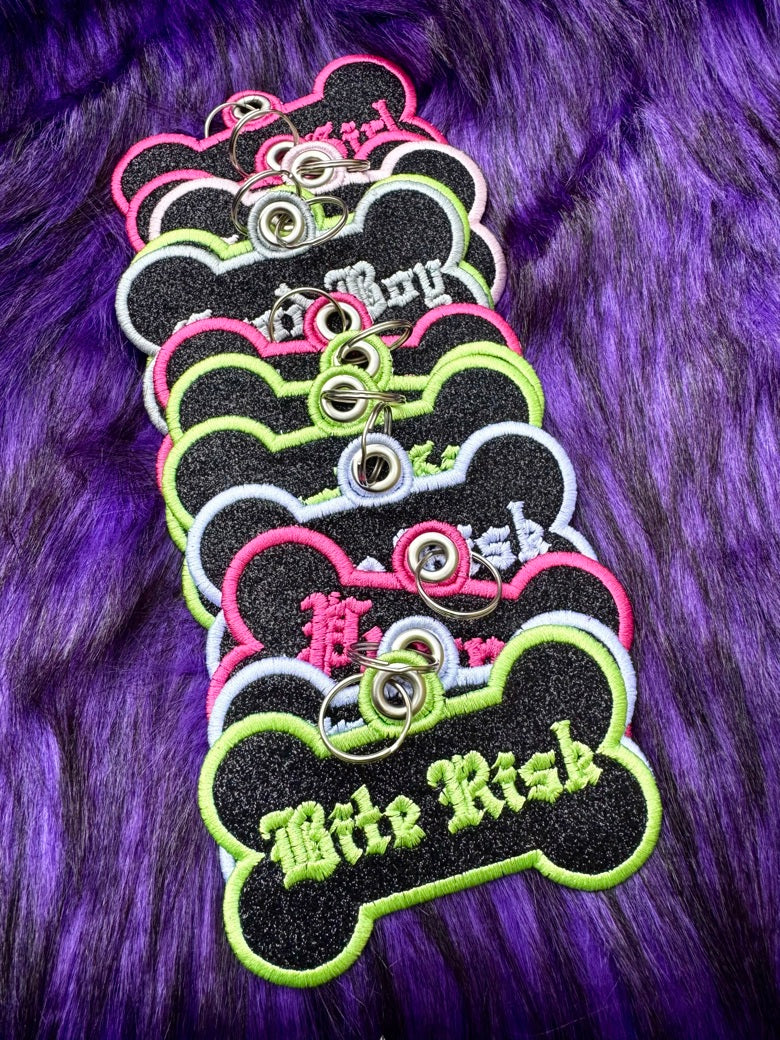 Sparkle Bone Bag / Collar Tag